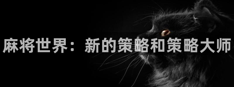 蓝冠娱乐平台注册：麻将世界：新的策略和策略大师