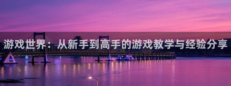 蓝冠娱乐注册网站：游戏世界：从新手到高手的游戏教学与经验分享