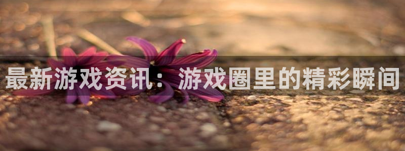 蓝冠娱乐官网：最新游戏资讯：游戏圈里的精彩瞬间